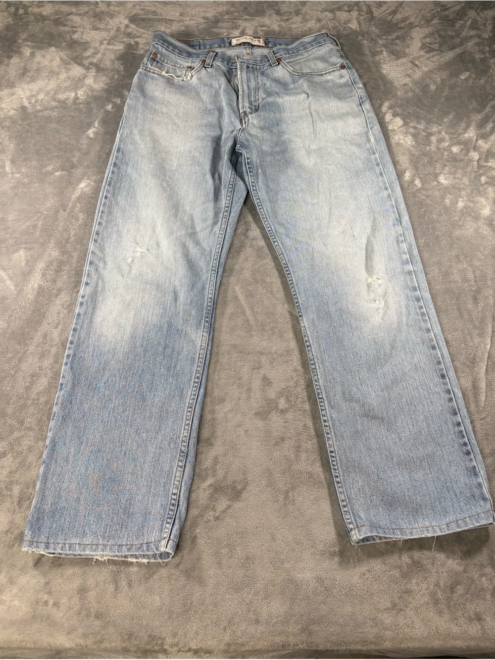 Levi's Light Blue Relaxed Straight Jeans
